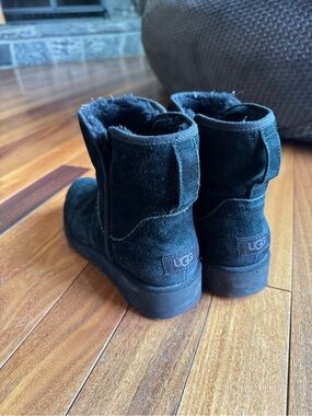 UGG Black Suede Ankle Boots